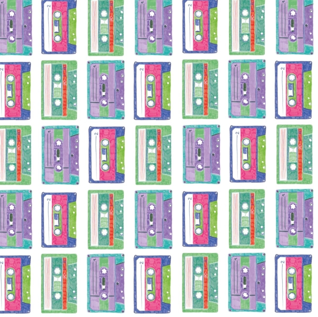 Papier cadeau cassettes