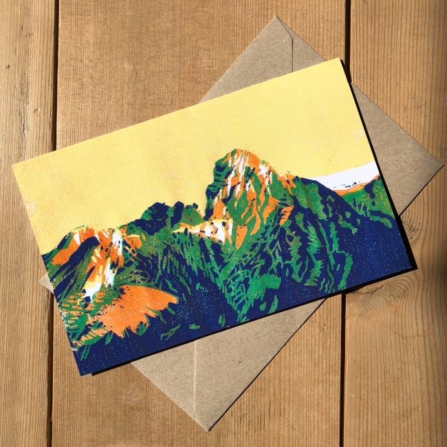 Carte de voeux Rocher plat