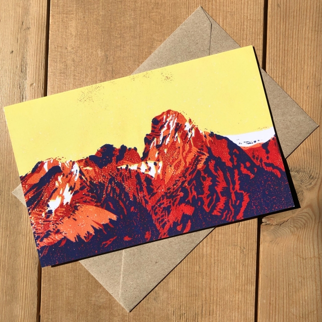 Carte de voeux Rocher plat