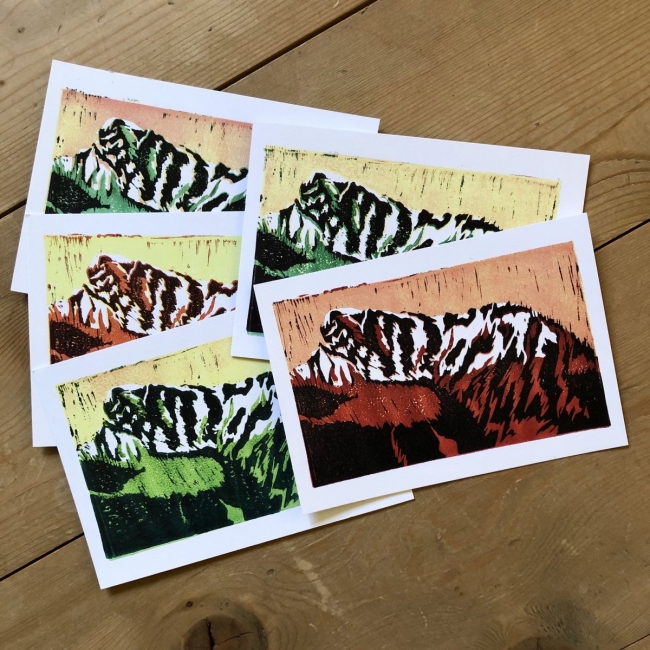 Lot de 5 cartes postales Dent de Corjon