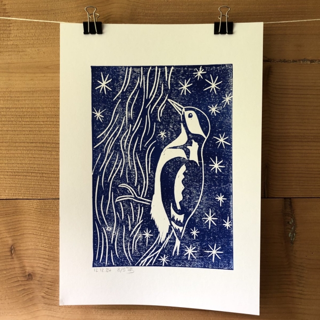 Linogravure Pic Epeiche