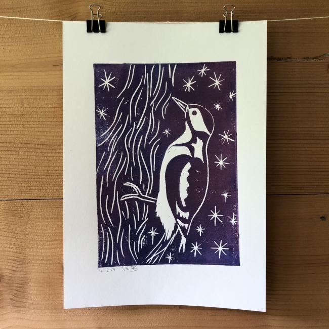 Linogravure Pic Epeiche